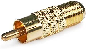 Monoprice 104130 RCA Male to F Female Adapter