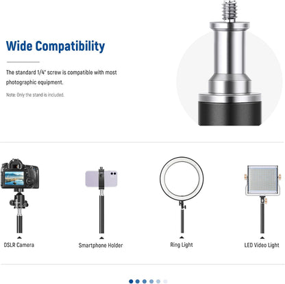 Neewer Camera Desk Mount C-Clamp Adjustable Light Stand