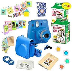 Fujifilm Mini 9 Cobalt Blue Camera Bundle - Film, Case, Accessories