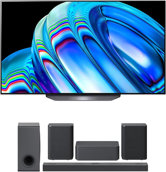 LG E81LGOLED77B2PUA 77" 4K OLED TV Soundbar Bundle