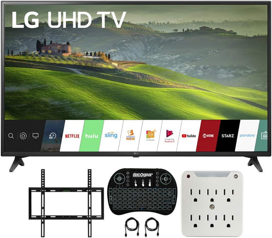 LG E3LG49UM6900 49" 4K UHD Smart IPS LED TV Bundle