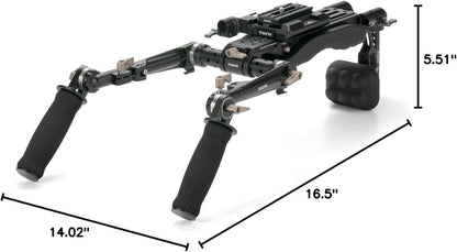 Tilta TA-LSR-B Lightweight Shoulder Rig Foldable Aluminum