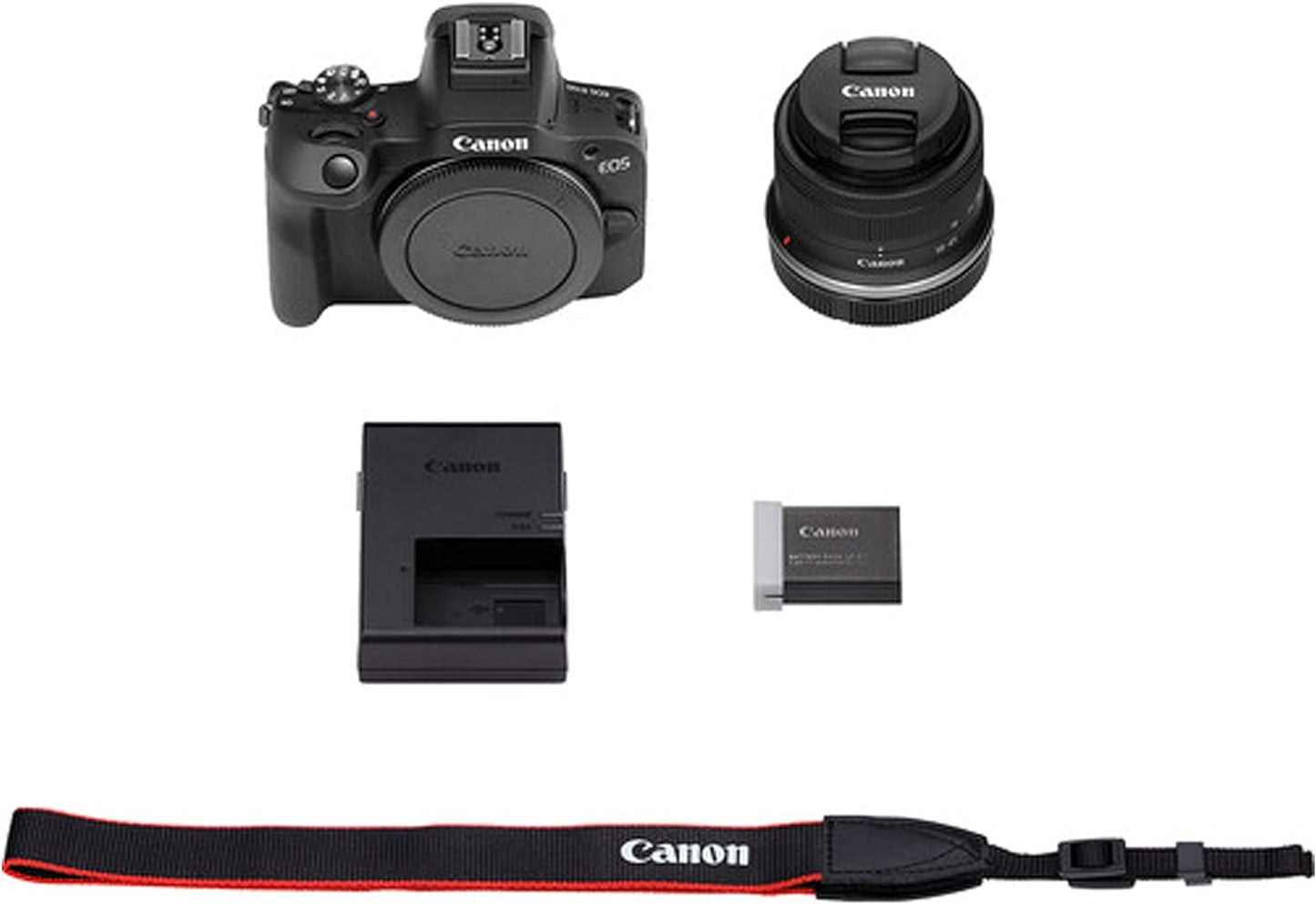 Canon EOS R100 24.2MP Mirrorless Camera 18-45mm Lens Bundle Renewed