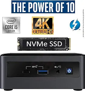 Intel NUC10i7FNH i7 64GB RAM NVMe SSD Mini PC