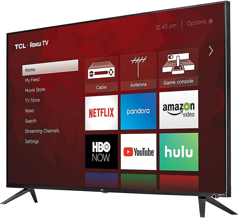 TCL 65R617 65-Inch 4K Roku Smart TV Bundle