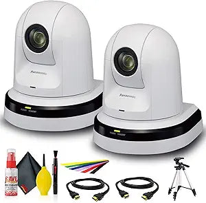 Panasonic AW-HE42WPJ Full-HD 20X PTZ Camera Bundle White