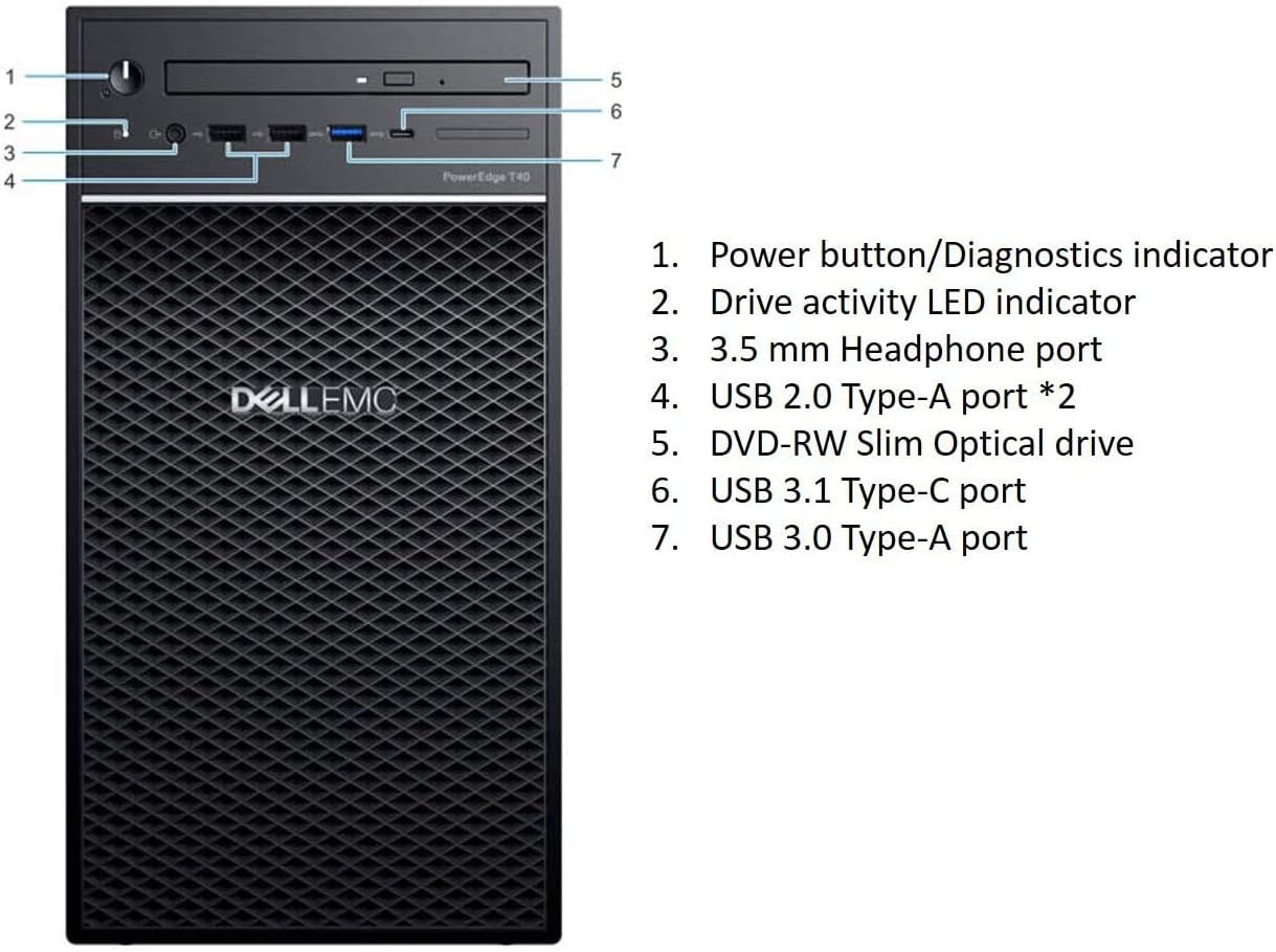 Dell PowerEdge T40 Server Intel Xeon Entry-Level