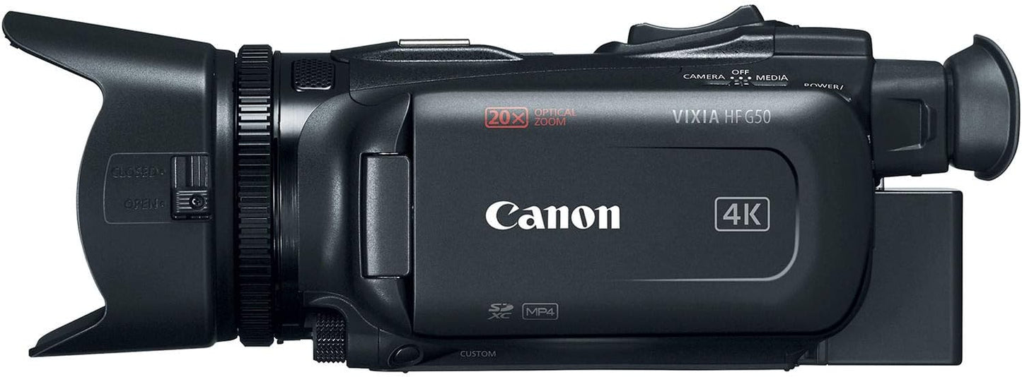 Canon Vixia HF G50 4K Camcorder Deluxe Bundle