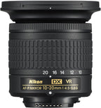 Nikon 20067-6A1-CR AF-P 10-20mm VR Lens Bundle (Renewed)