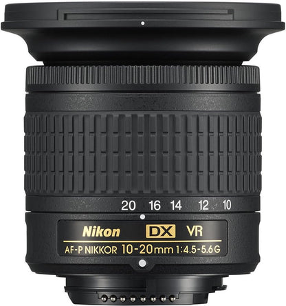Nikon 20067-6A1-CR AF-P 10-20mm VR Lens Bundle (Renewed)