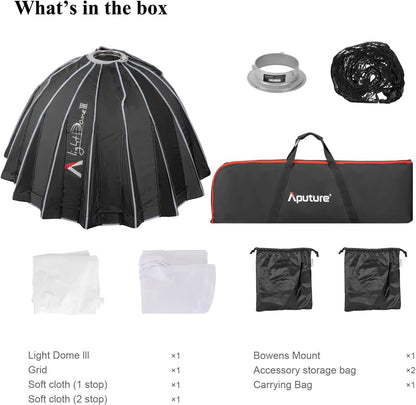 Aputure Light Dome III - 35.1" Quick-Folding Softbox