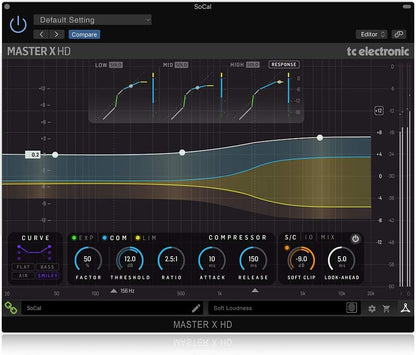 TC Electronic MASTER X HD NATIVE/MASTER X HD-DT Multiband Dynamics Plugin