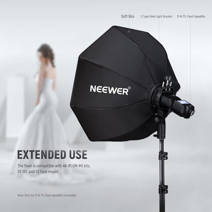 Neewer Z1-N TTL Round Head Flash Speedlite Kit