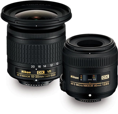 Nikon 13534 Landscape & Macro Two Lens Kit 10-20mm & 40mm