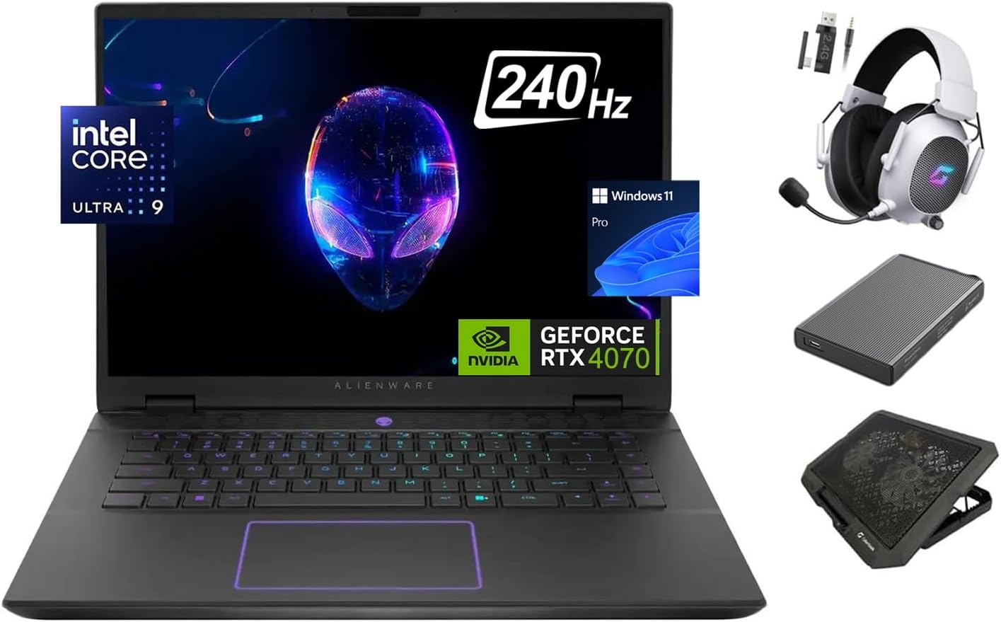 Dell AWM1 Alienware M16 R2 Gaming Laptop - RTX 4070, Ultra 9