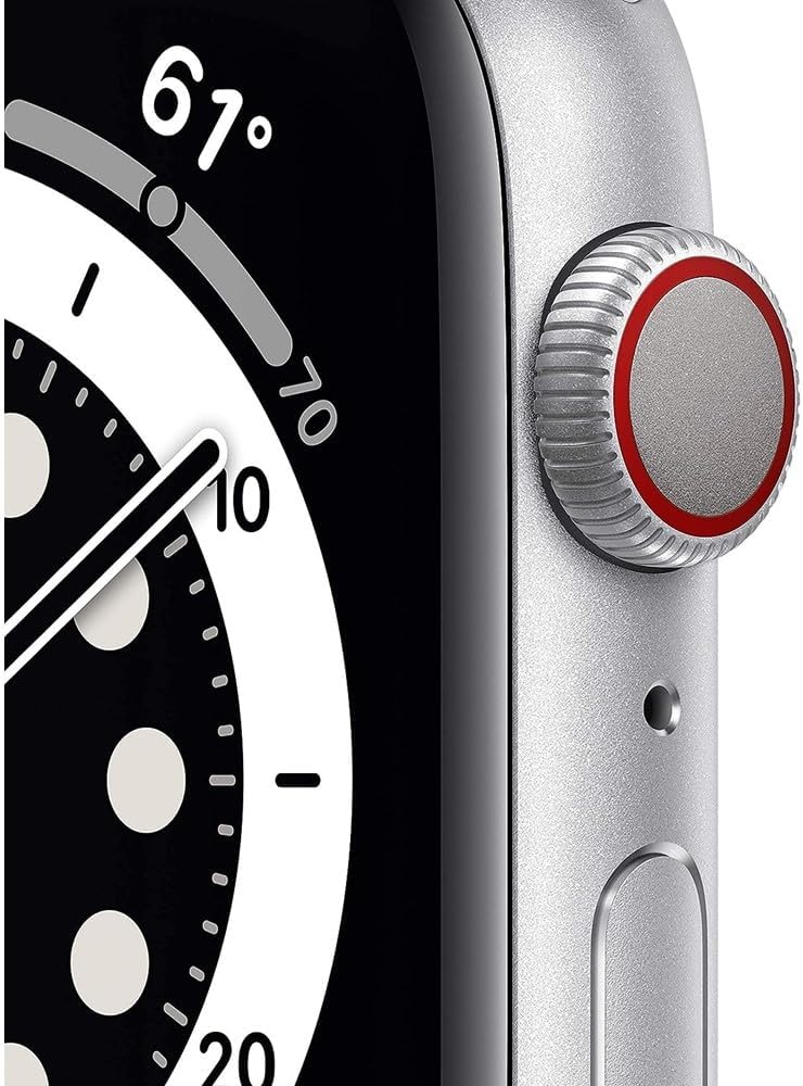 Apple Watch Series 6 GPS + Cellular 40mm - Silver (Renewed)