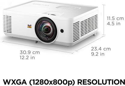 ViewSonic PS502W-CR WXGA Short Throw Projector (Renewed)