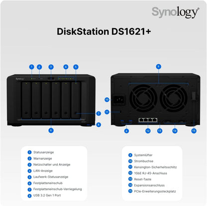Synology DS1621+ DiskStation NAS - High Performance Storage