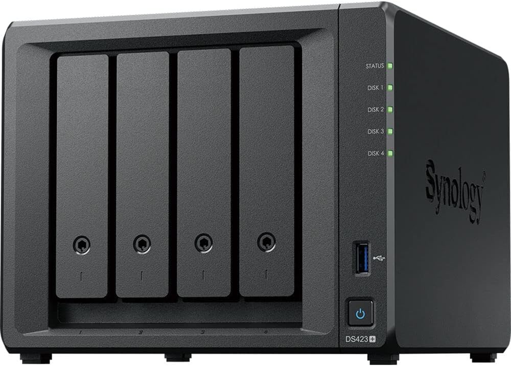 Synology DiskStation DS423+ NAS Server 64TB HDD 1TB SSD