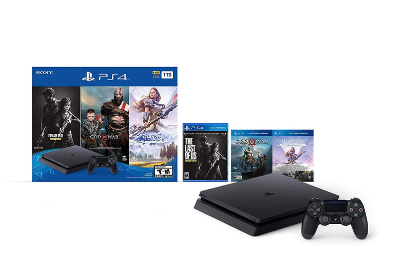 Sony Playstation 4 1TB Console Bundle Renewed Last of Us God of War — main product image