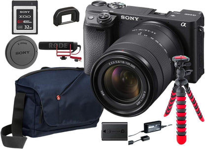 Sony a6400 Mirrorless Camera 18-135mm Lens Bundle