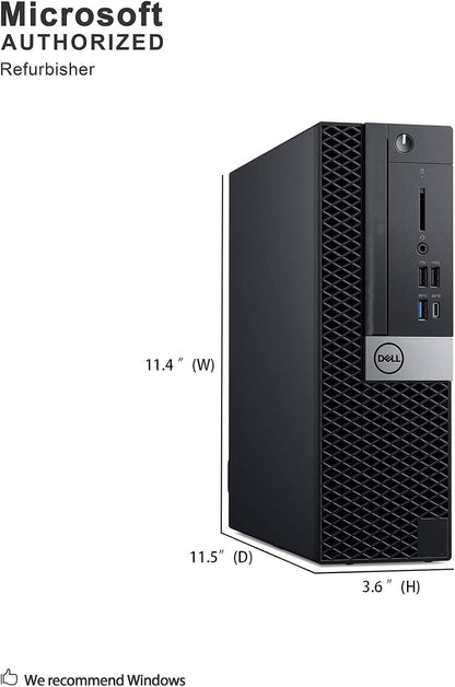 Dell 7050 Renewed Desktop - i5-6500, 16GB DDR4, 256GB SSD, Win 10 Pro