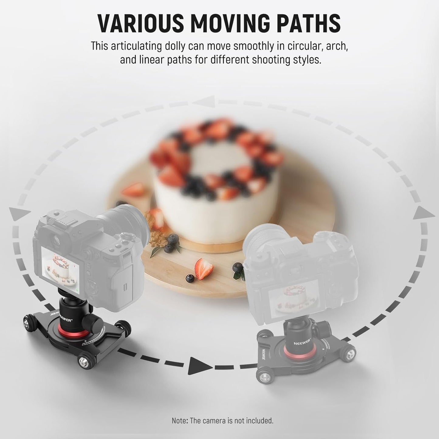 Neewer SD001 Camera Slider Dolly with Ball Head