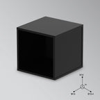 Glorious AMS-RECORD-BOX-110-BLK Black Vinyl Record Box