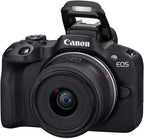 Canon R50 EOS Mirrorless Camera 18-45mm Lens Kit (Renewed)