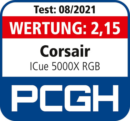 Corsair CC-9011212-WW iCUE 5000X RGB Black Mid-Tower Case