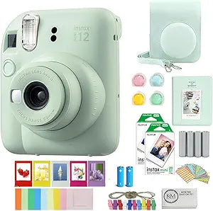 Fujifilm INSTAX Mini 12 Instant Camera Mint Bundle