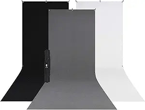 Westcott X-Drop 3-Pack 5' x 12' Backdrop Kit — main product image