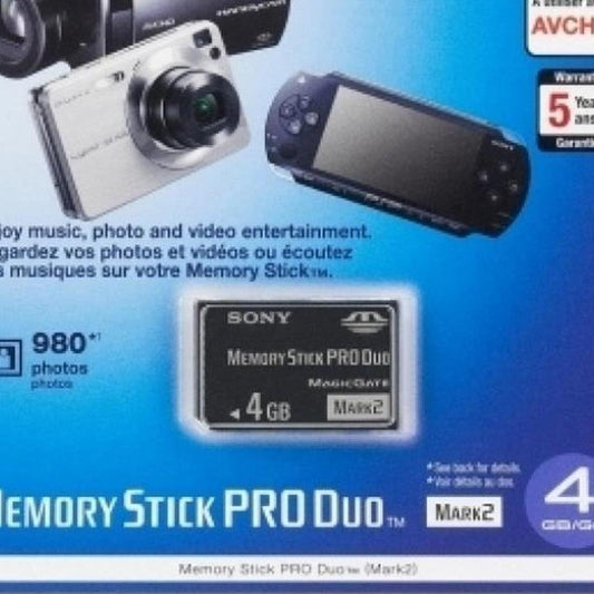 Sony MSXM4GSX 4GB Memory Stick PRO Duo