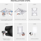 Neewer 24”x35” Rectangular Softbox - Bowens Mount Studio Lighting