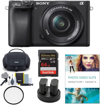 Sony ILCE6400L Alpha a6400 Mirrorless Camera Kit