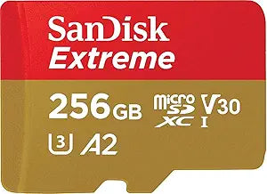 SanDisk SDSQXA1-256G-AN6MA 256GB Extreme microSDXC Card — main product image