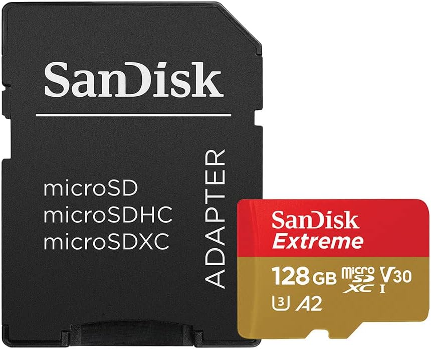 SanDisk SDSQXA1-128G-GN6MA 128GB Extreme microSDXC Memory Card