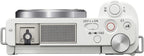 Sony E3SNILCZVE10W ZV-E10 Vlogging Camera Body Kit (White)