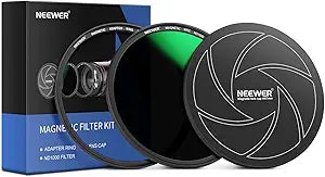 Neewer 10100913 67mm Magnetic ND1000 Filter Kit
