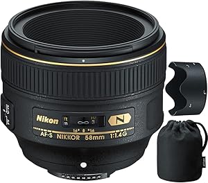 Nikon CRTNK5814G AF-S 58mm f/1.4G Lens (Renewed)