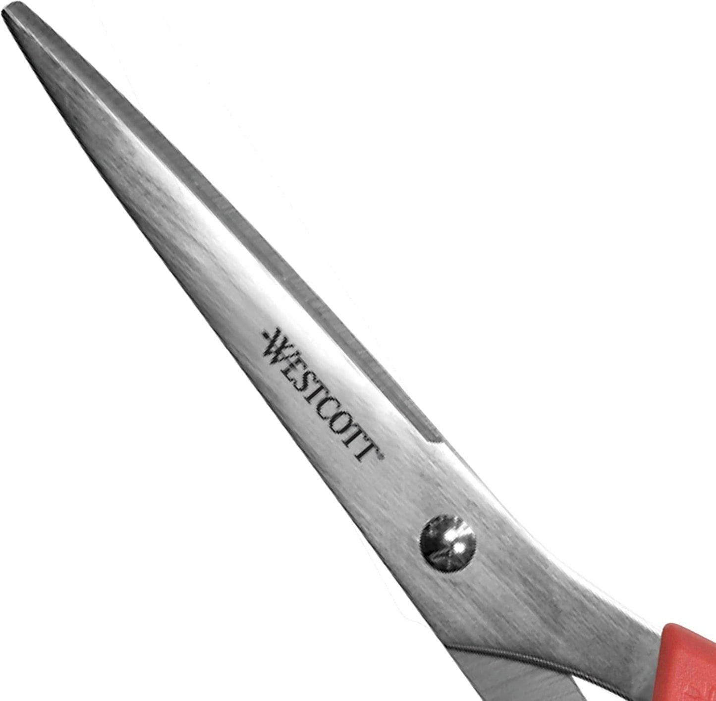 Westcott 40618 8" All Purpose Stainless Steel Scissors - Red