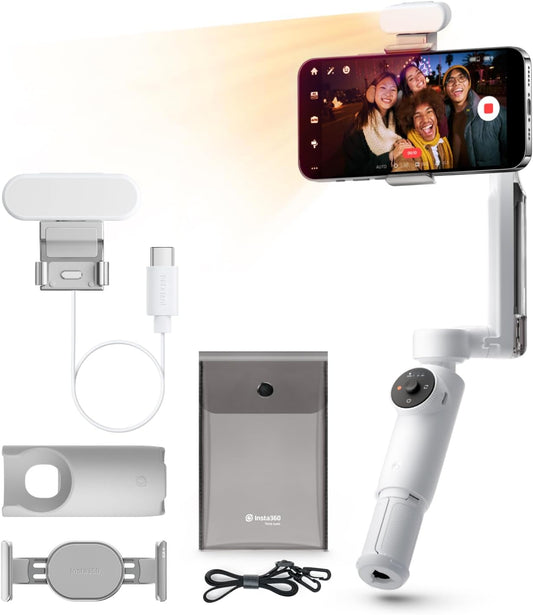 Insta360 CINSABBACW Flow Creator Kit AI Gimbal