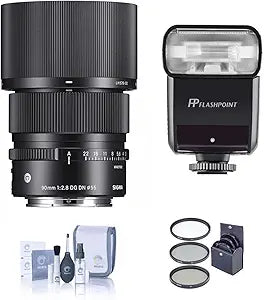 Sigma 90mm f/2.8 DG DN Contemporary Lens Sony E Bundle