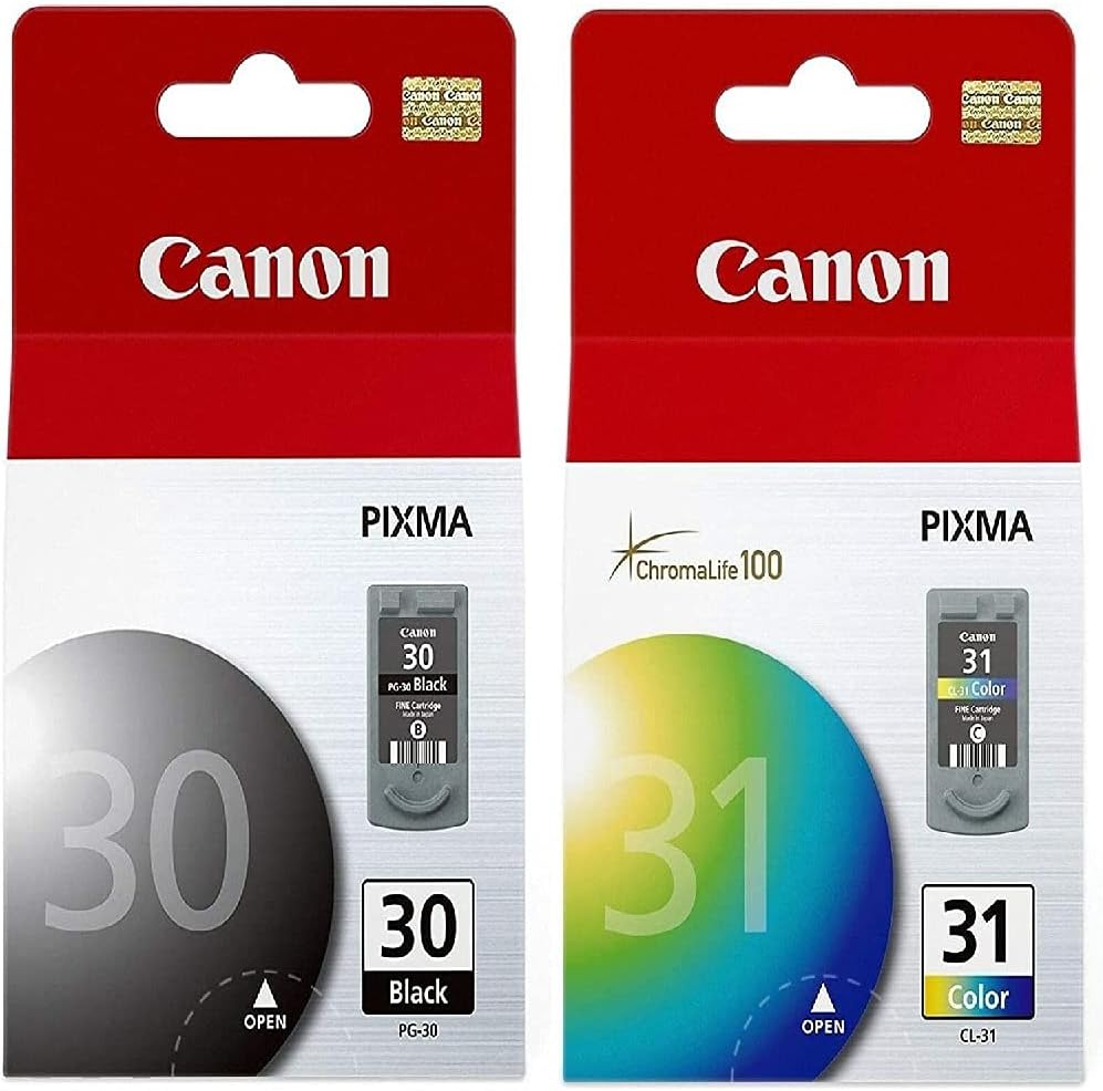 Canon 4328400536 PG-30/CL-31 Ink Cartridge Combo Pack, Black/Color