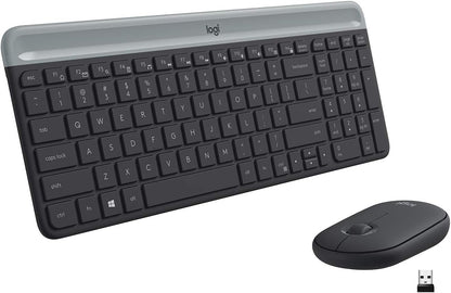 Logitech 920-009437-cr MK470 Slim Wireless Combo Graphite Renewed