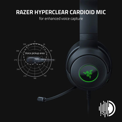 Razer RZ04-03750300-R3U1 Kraken V3 X USB Gaming Headset