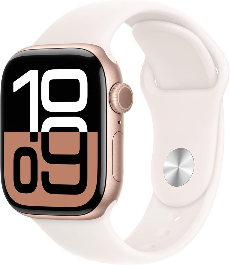 Apple Watch Series 10 [GPS 42mm] Rose Gold Aluminium Smartwatch — main product image