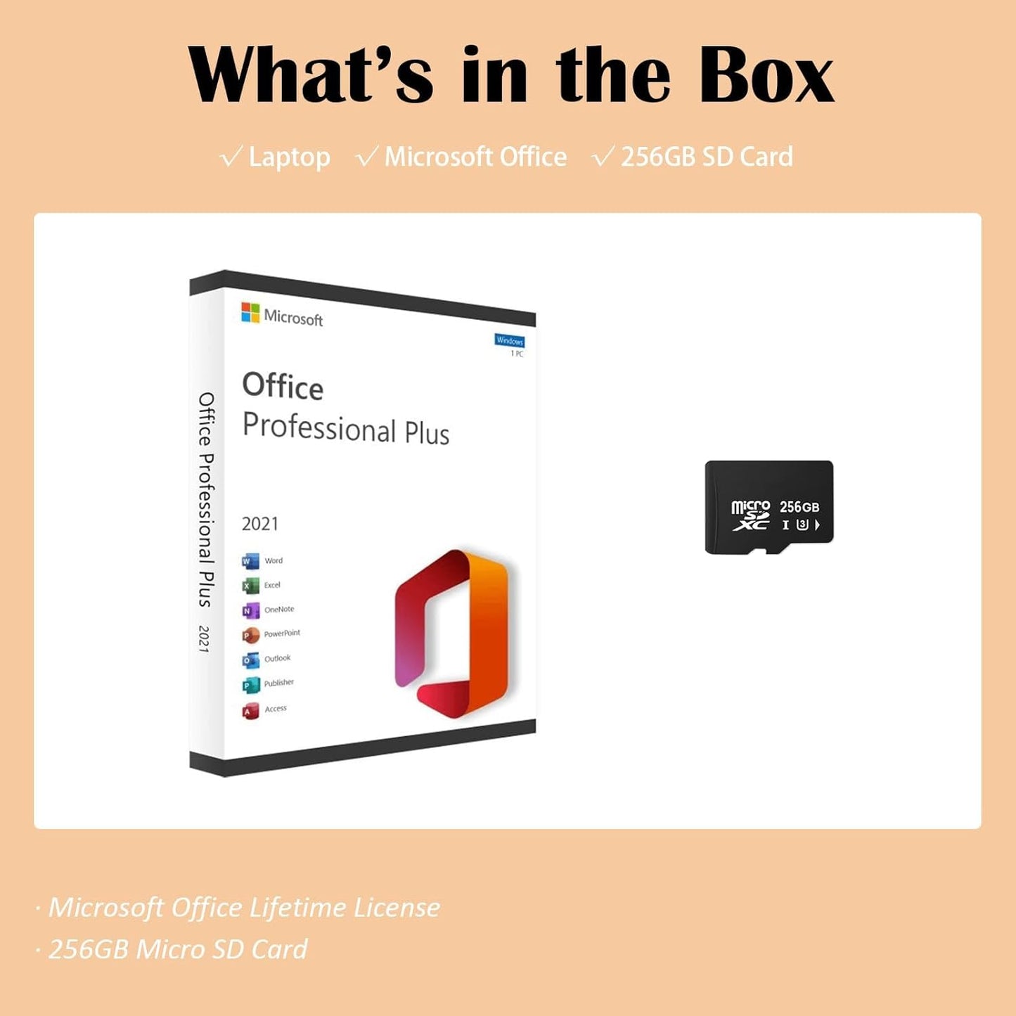 HP HP Laptop 14" Microsoft Office Lifetime License