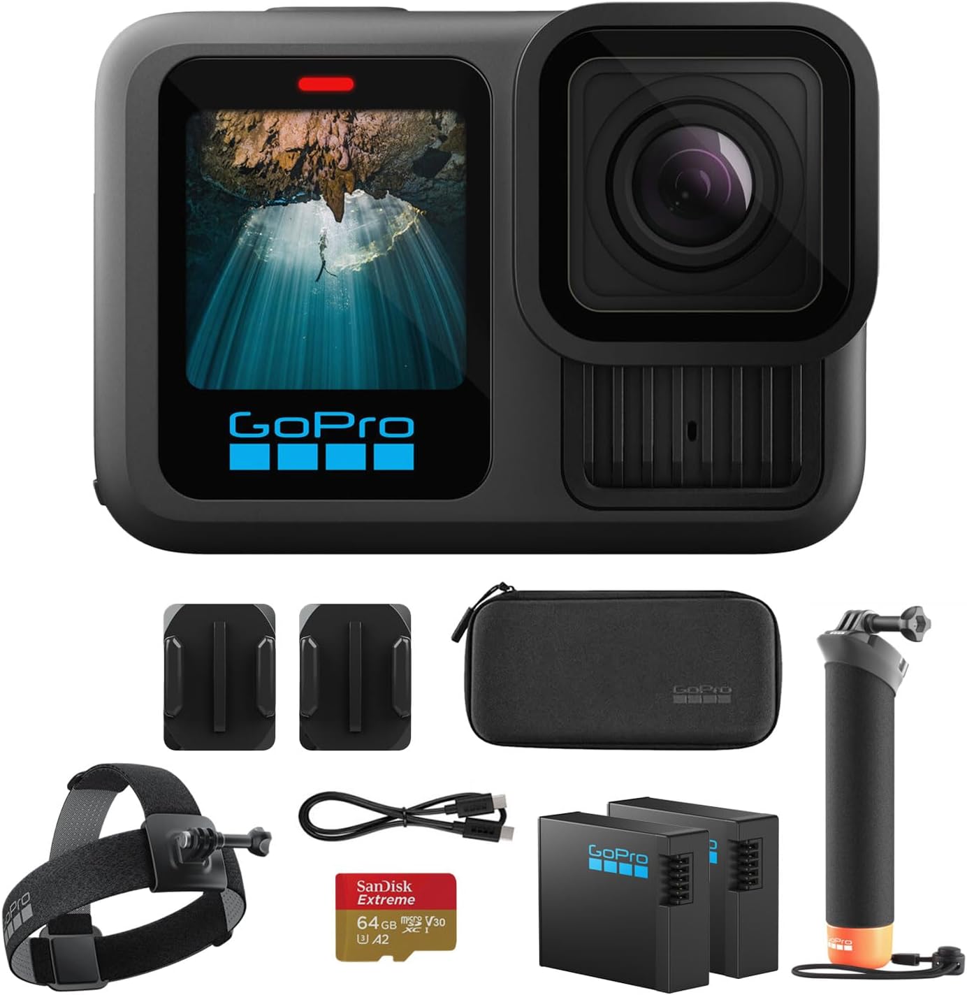 GoPro Hero13 Black Action Camera Accessory Bundle