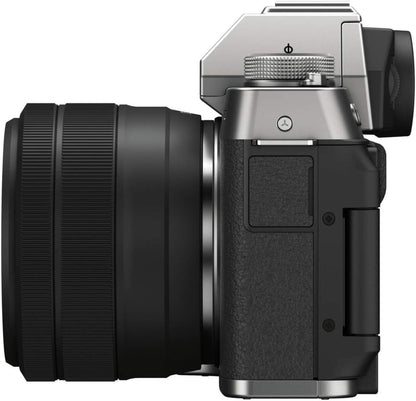 Fujifilm X-T200 Mirrorless Camera XC15-45mm Lens Kit Silver